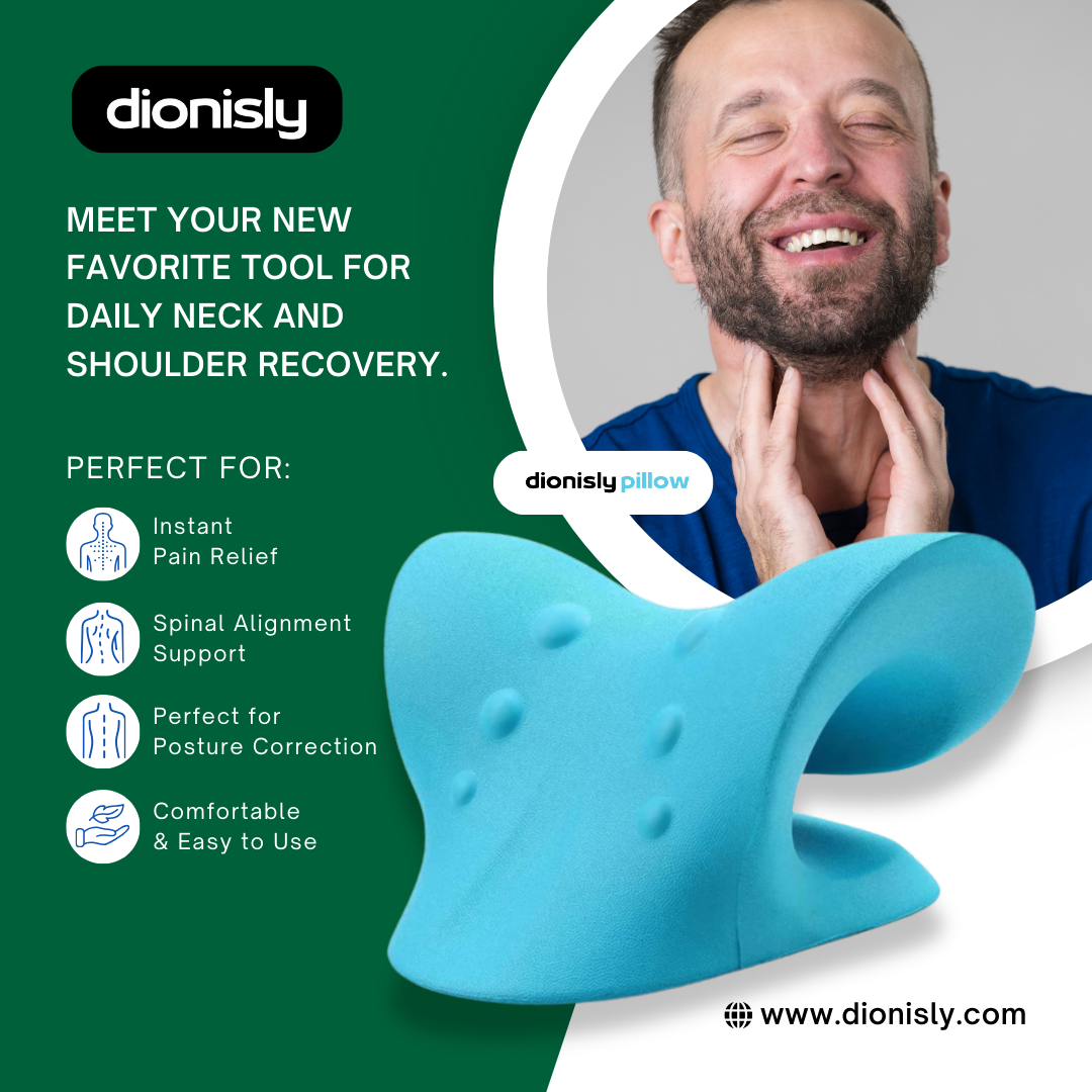 Dionisly Pillow Neck Shoulder Relaxer Spine Alignment