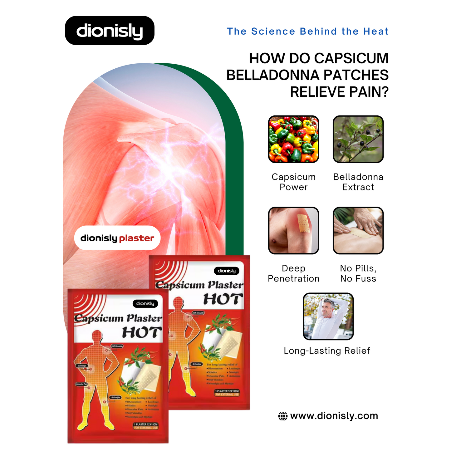 Dionisly Capsicum Belladonna Patch