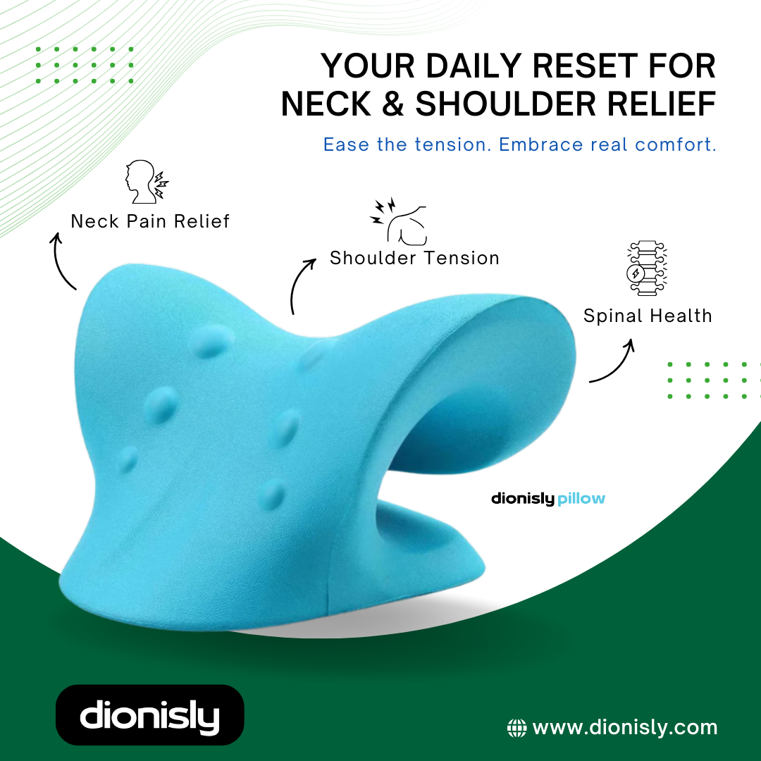 Dionisly Pillow Neck Shoulder Relaxer Spine Alignment