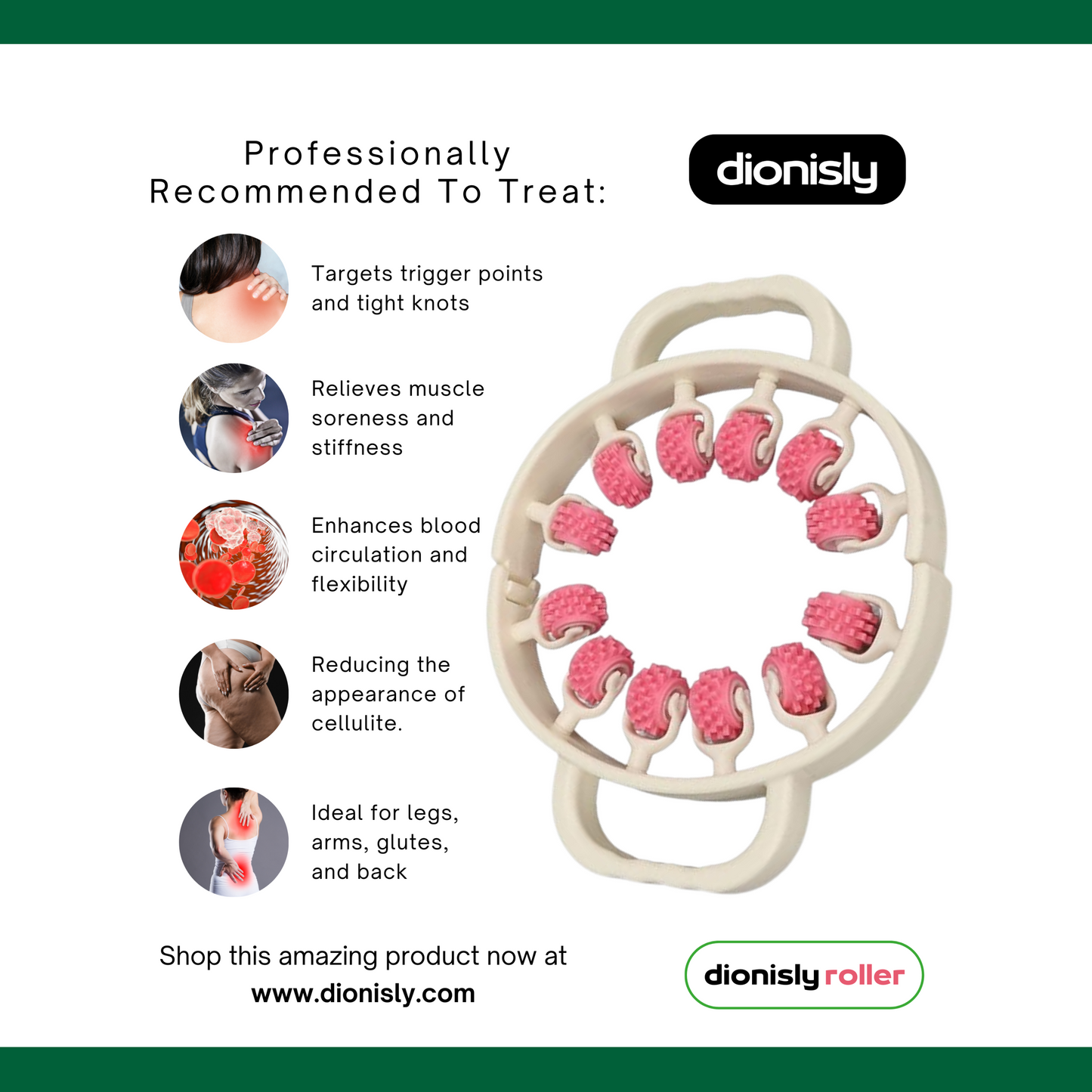 Dionisly Muscle & Cellulite Relief Roller