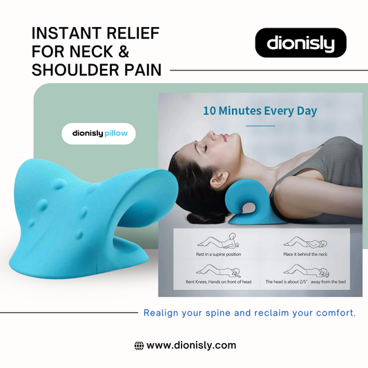 Dionisly Pillow Neck Shoulder Relaxer Spine Alignment